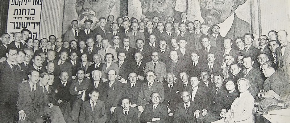 Delegados en el Primer Congreso Mundial de la Cultura Judía - París - 1937
